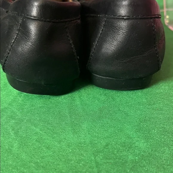 Coach Black Leather Loafers with Silver Detail. Original - Picture 6 of 7